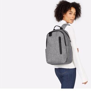 Everlane grey black nylon commuter bag backpack